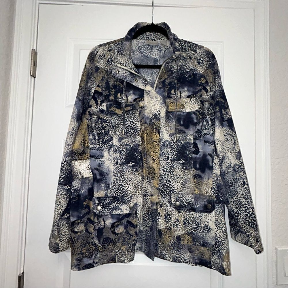Chico’s Zenergy Zipper Front Lightweight Jacket Chicos
